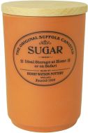 Original Suffolk Collection - Large Sugar Jar - Terracotta - Made in England - 11cm x 16cm