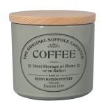 Original Suffolk Collection - Small Coffee Canister - Dove Grey - Made in England - 11cm x 11cm
