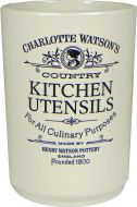 Charlotte Watson - Utensil Jar - Cream - 11cm x 15.5cm 