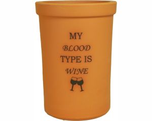 Wine Cooler in Terracotta| My Blood Type is Wine