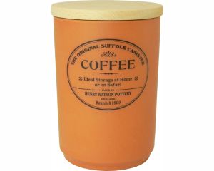 Original Suffolk Collection - Large Coffee Jar - Terracotta - Made in England - 11cm x 16cm