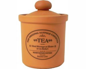 Original Suffolk Collection - Airtight Tea Canister - Terracotta - Made in England - 12cm x 16cm