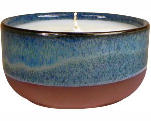Terra-Glo Citronella Outside Candle - Small - Ocean Blue and Terracotta