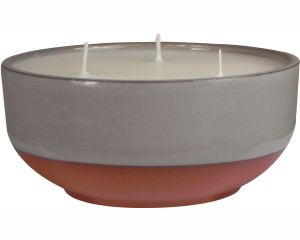 Terra-Glo Citronella Outside Candle - Large - Dove Grey and Terracotta