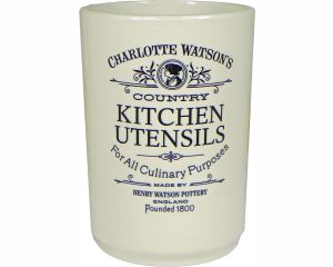 Charlotte Watson Cream Utensil Jar